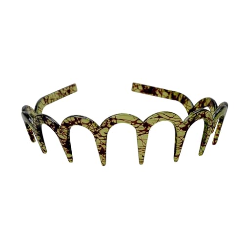 Haifischzahn-Haarband, gewelltes Stirnband | Sportmode Kopfbedeckungen – Unisex Haarreifen – rutschfeste Kopfbedeckung für Erwachsene, Haar-Accessoires von Povanjer