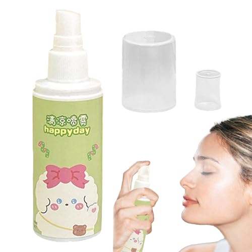 Instant Cool Spray, Instant Cooling Mist | 80 ml beruhigendes Sommerspray,Klein, leicht, temperaturreduzierendes Spray. Erfrischendes, schützendes, hautfreundliches Spray für von Povanjer