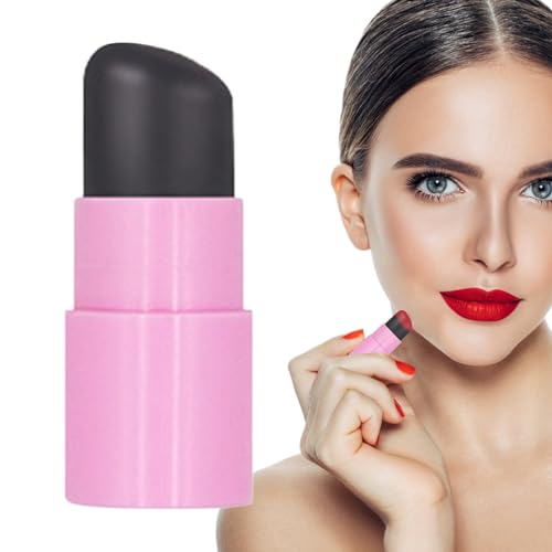 Lip Oil Brush Concealer | Lippenpinsel mit runder Spitze mit Deckel - Makeup Pinsel zum Mischen von Lipgloss Lidschatten von Povanjer