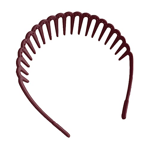 Make-up Gesichts Stirnband | Hautpflege Stirnbänder Mode Zubehör, Anti-Rutsch ABS Haarband, Zahnkamm mit Wellendesign, flexible Stirnbänder Haar Zubehör Povanjer von Povanjer