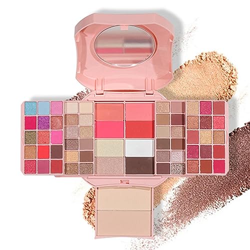 Makeup Set - All-in-1 Makeup Set für Mädchen | Damen Make-up Geschenkset mit mehreren Farben Lidschatten, Puder, Lippenstift, Konturierung Povanjer von Povanjer