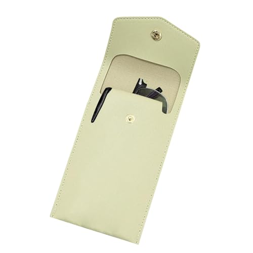 Organizer für Schreibwaren, Federmäppchen aus PU-Leder, multifunktional, tragbar, schick, für Stifte,, hellgrün, Se référer au descriptif, Siehe Beschreibung von Povanjer