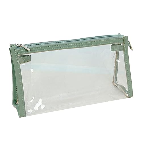 Povanjer Federmäppchen | Große transparente Stift-Organizer-Tasche für Klassenzimmer, Organisation und Aufbewahrung von Schreibwaren für Bleistifte, Stifte, Spitzer, Radiergummis, Lineale und Bänder, von Povanjer