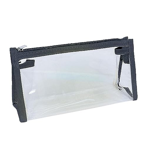 Povanjer Federmäppchen | Große transparente Stift-Organizer-Tasche für Klassenzimmer, Organisation und Aufbewahrung von Schreibwaren für Bleistifte, Stifte, Spitzer, Radiergummis, Lineale und Bänder, von Povanjer