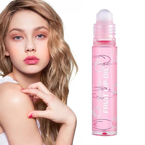 Roll-on Lipgloss - Lippenglanzöl, Frucht-Lipgloss,Transparentes, feuchtigkeitsspendendes und glänzendes Lippen-Make-up für Kinder und Jugendliche Povanjer von Povanjer