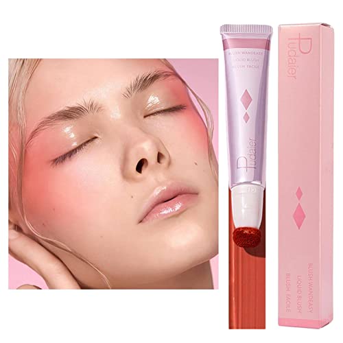 Rouge-Make-up Stick | 2-in-1 langanhaltender Rouge Stick | Conceal, Shimmer Makeup Multistick for Cheeks Cream fügt sich perfekt mit der Haut ein Valentinstagsgeschenk Povanjer von Povanjer