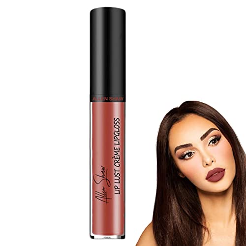 Samt Lipgloss | Make-up Set Lippenstift matt samtig antihaftbeschichtet wasserdicht nackt hochpigmentiert Lipgloss Kit Geschenk für Mädchen und Frauen Povanjer von Povanjer