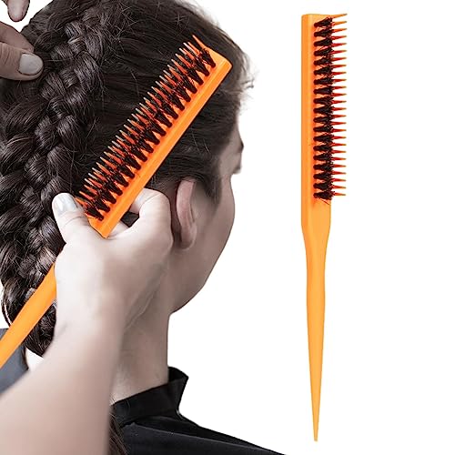 Slick Back Haarbürste, Glättungskämme für Rückenborsten für Mädchen | Haarbürste für Frauen, Männer, Mädchen für Büro, Zuhause, Dating, Reisen, Geschäftsreisen, Povanjer von Povanjer