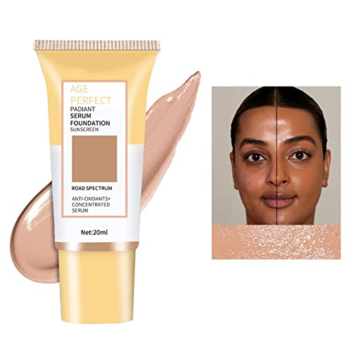 Vollflächige Foundation,Glatte Concealer Foundation | 20 ml Coverage Makeup Oil Control Repair Create Satin Silky Glossy Look Waterproof für Frauen Povanjer von Povanjer