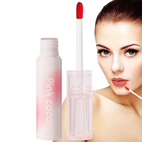 Wasserfester Lipgloss,Wasserdichter feuchtigkeitsspendender Spiegel für Damen, Lippenkosmetik - Hautfreundliche Lippenkosmetik als Geschenk zum Valentinstag, langanhaltender Lipgloss für Povanjer von Povanjer