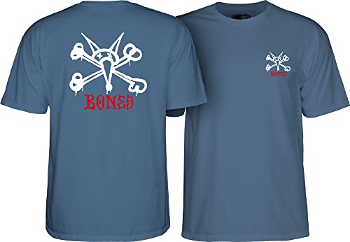 Powell Peralta Rat Bones T-Shirt, Indigoblau, Größe M von Powell Peralta
