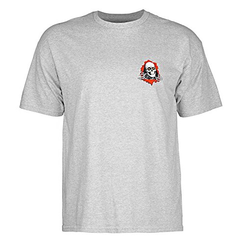 Powell-Peralta Unisex-Erwachsene Short Sleeve Skate-T-Shirt, Grau, XX-Large von Powell Peralta