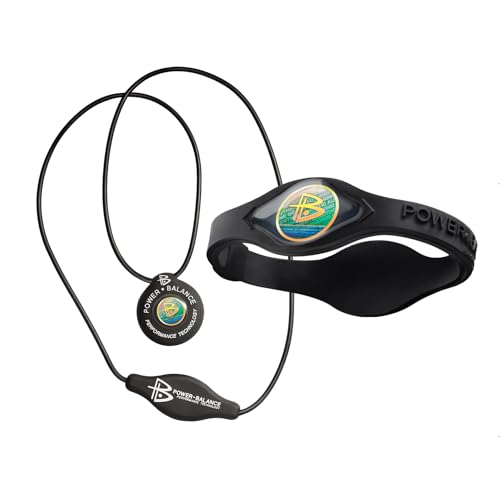 Power Balance Silikon-Gummibänder Armbänder Sport- und Silikon-Anhänger-Halskette für Männer und Frauen von Power Balance
