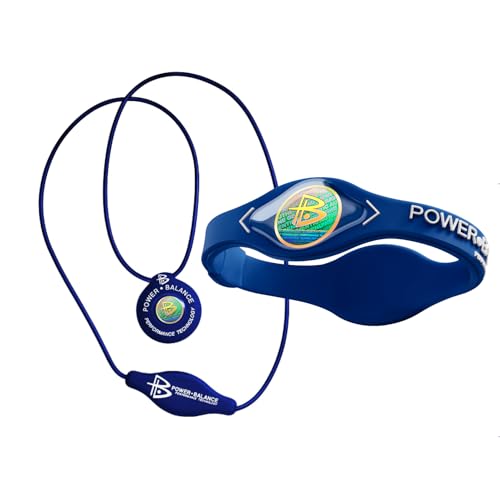 Power Balance Silikon-Gummibänder Armbänder Sport- und Silikon-Anhänger-Halskette für Männer und Frauen von Power Balance