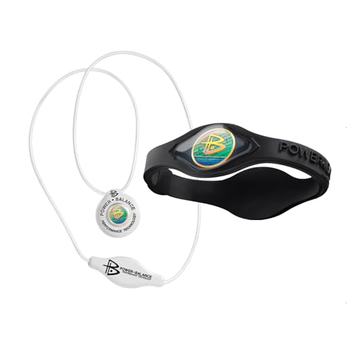 Power Balance Silikon-Gummibänder Armbänder Sport- und Silikon-Anhänger-Halskette für Männer und Frauen von Power Balance