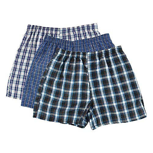 Power Club 12 – Pack Plaid Boxer Shorts Polyester Baumwoll-Mischgewebe sortiert Gr. XXL, Mehrfarbig - Mehrfarbig von Power Club