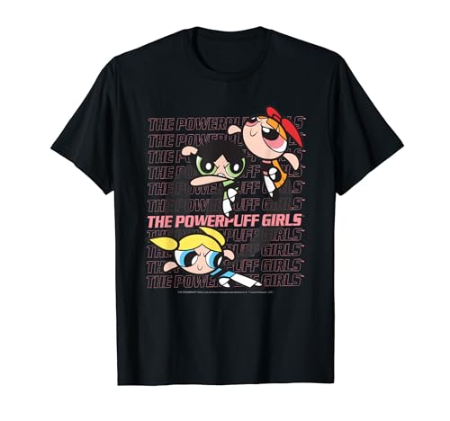 Powerpuff Girl Repeat Logo T-Shirt von The Powerpuff Girls