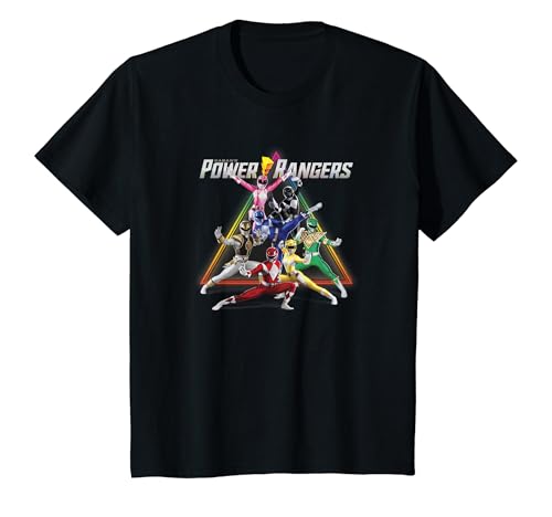 Kinder Power Rangers Group Rainbow Power Triangle T-Shirt von Power Rangers