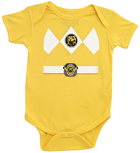 Power Rangers Baby Ranger Kostüm Strampler Onesie (6-12 Monate, gelb) von Power Rangers