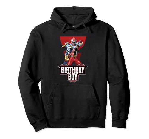 Power Rangers Birthday Boy Dino Fury Red Ranger Epic Pose Pullover Hoodie von Power Rangers