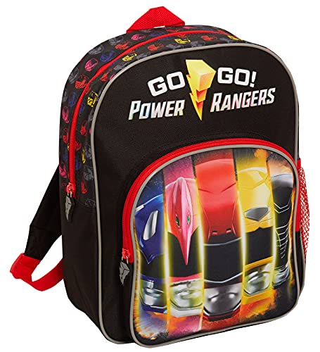 Power Rangers Rucksack Kinder Tasche Jungen Mädchen Hero Reise Sport Rucksack Schule Mittagessen Tasche, Schwarz , Einheitsgröße, Rucksack von Power Rangers