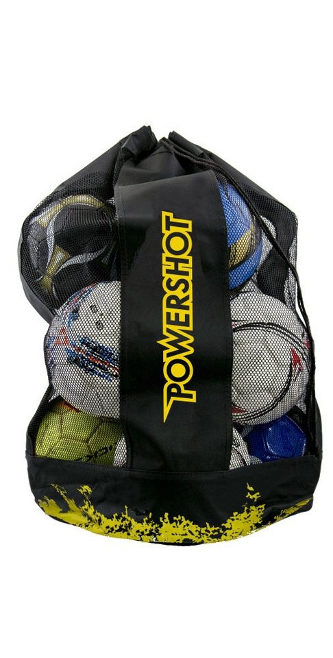 Power Shot Balltasche für bis zu 6 Bälle schwarz von Power Shot