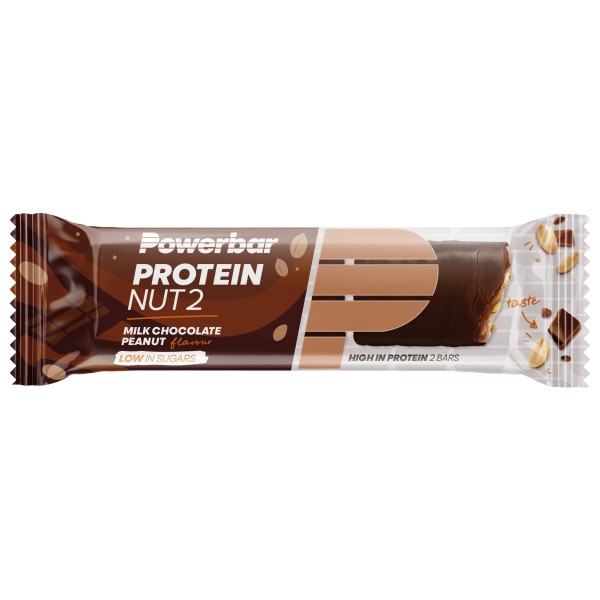 PowerBar - Protein Nut2 Milk Chocolate Peanut - Recoveryriegel Gr 2 x 22,5 g milk chocolate peanut von PowerBar