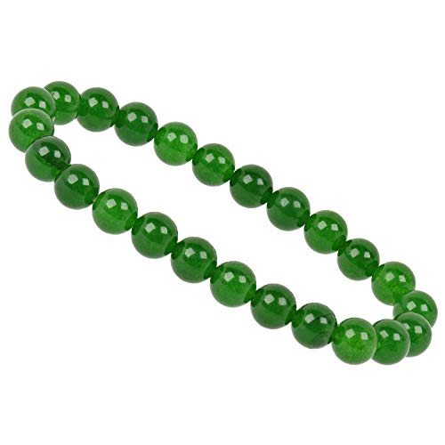 ELEDORO PowerBead Damen-Armband Stretch aus Edelstein Perlen 8mm mit Nephrit Jade von ELEDORO