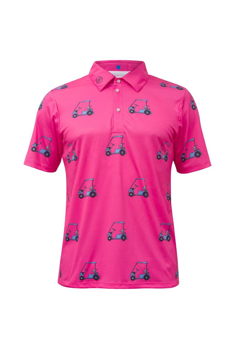 Power Golf Pink Print Poloshirt Cart Logo Pga Men Style 2018 Casual von TittiesCaps