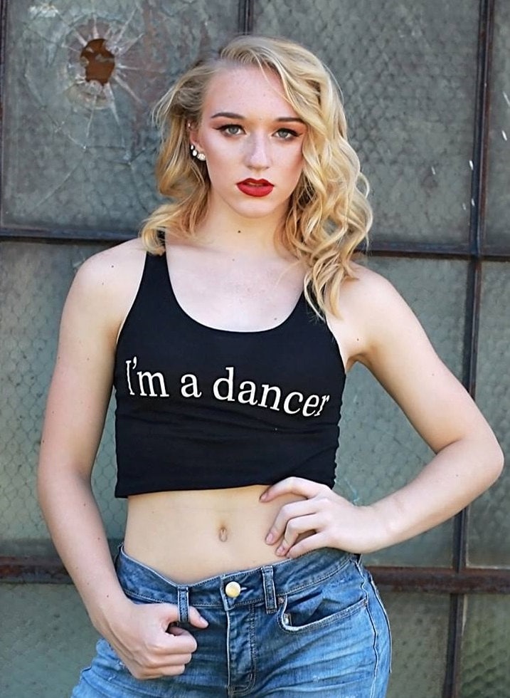 Ich Bin Ein Tänzer - Ernte-Oberteile | Schwarz Und Grau von PowerInMotion