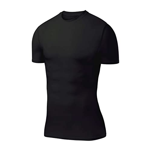 PowerLayer Herren Kompressionsshirt/Funktionsshirt - Kurzarm - Schwarz, L von PowerLayer