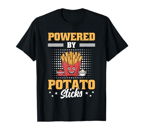 Lustiges Fast Food Pommes Apparel Für Männer Und Frauen T-Shirt von Powered By Potato Sticks