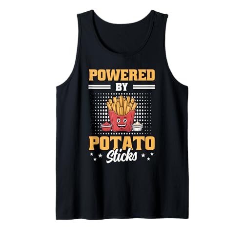 Lustiges Fast Food Pommes Apparel Für Männer Und Frauen Tank Top von Powered By Potato Sticks