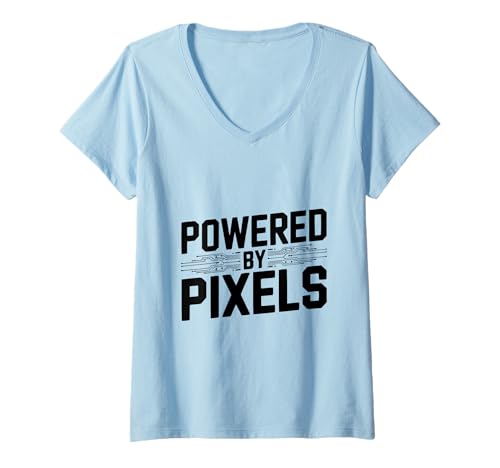 Damen Bereitgestellt von Pixels Gaming Enthusiast T-Shirt mit V-Ausschnitt Damen Bereitgestellt von Pixels Gaming Enthusiast T-Shirt mit V-Ausschnitt von Powered by Pixels Gaming Enthusiast