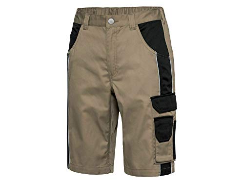 Powerfix Profi Herren Arbeitshose Arbeitsbermudas Kurze Hose Bermuda Beige 50 von Powerfix