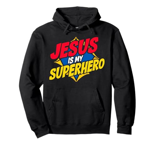 Jesus ist Mein Superheld Christlicher Gott Religiöser Comic für Kinder und Jungen Pullover Hoodie Jesus ist Mein Superheld Christlicher Gott Religiöser Comic für Kinder und Jungen Pullover Hoodie von Powerful Christian Faith God Family Matching Gifts