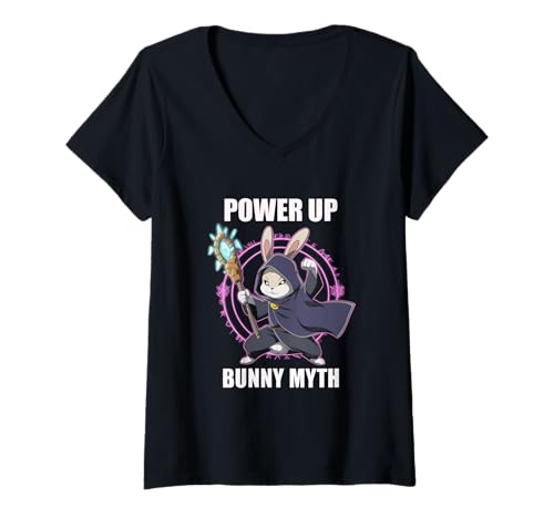 Damen Fitness Bunny Muscle Beasts Power Up Bunny Myth Lustiges Kaninchen T-Shirt mit V-Ausschnitt Damen Fitness Bunny Muscle Beasts Power Up Bunny Myth Lustiges Kaninchen T-Shirt mit V-Ausschnitt von Powerful Creature Training Gym Workout Lovers Tees
