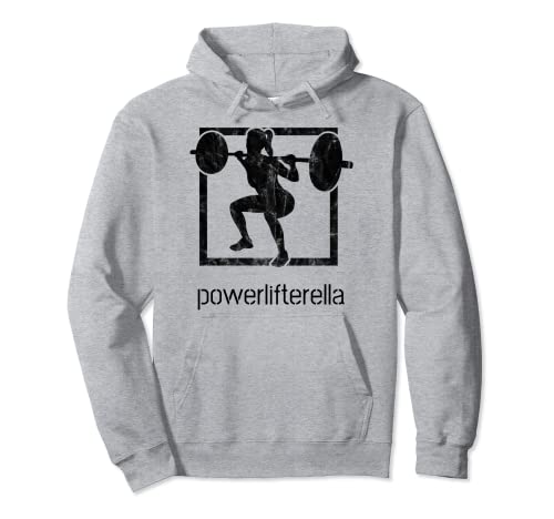 Powerlifterella Damen Retro Squat Gym Lifting Workout Pullover Hoodie von Powerlifting Squat Bench Deadlift Gifts