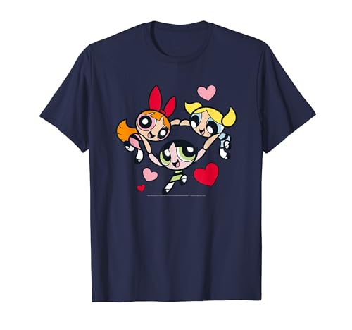 Powerpuff Girls Hearts Circle T-Shirt von Powerpuff Girls