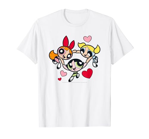 Powerpuff Girls Hearts Circle T-Shirt von Powerpuff Girls