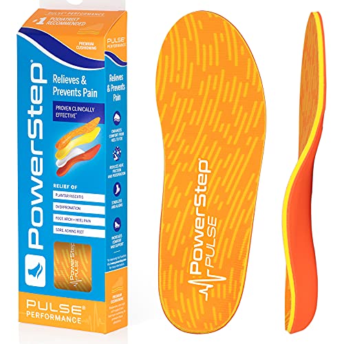 PowerStep Pulse Performance Einlegesohle, Laufschuheinlage für Damen und Herren, Plantarfasziitis und neutrale Fußgewölbeunterstützung, maximale Dämpfung, M11 von Powerstep