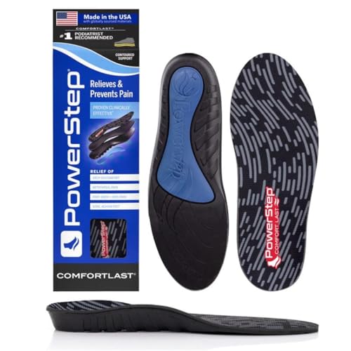Powerstep ComfortLast Full Shoe Inserts, Black, 9-10.5 M US Women / 7-8.5 M US Men von Powerstep