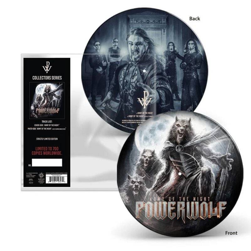 Army Of The Night von Powerwolf - "7"-SINGLE" (Coloured, Limited Edition, Standard) von Powerwolf