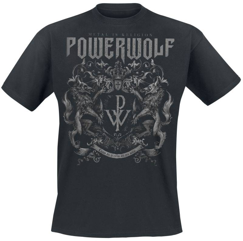 Powerwolf Crest - Metal Is Religion T-Shirt schwarz in XL von Powerwolf