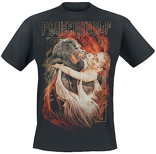 Powerwolf Dancing with The Dead Männer T-Shirt schwarz L 100% Baumwolle Band-Merch, Bands von Powerwolf
