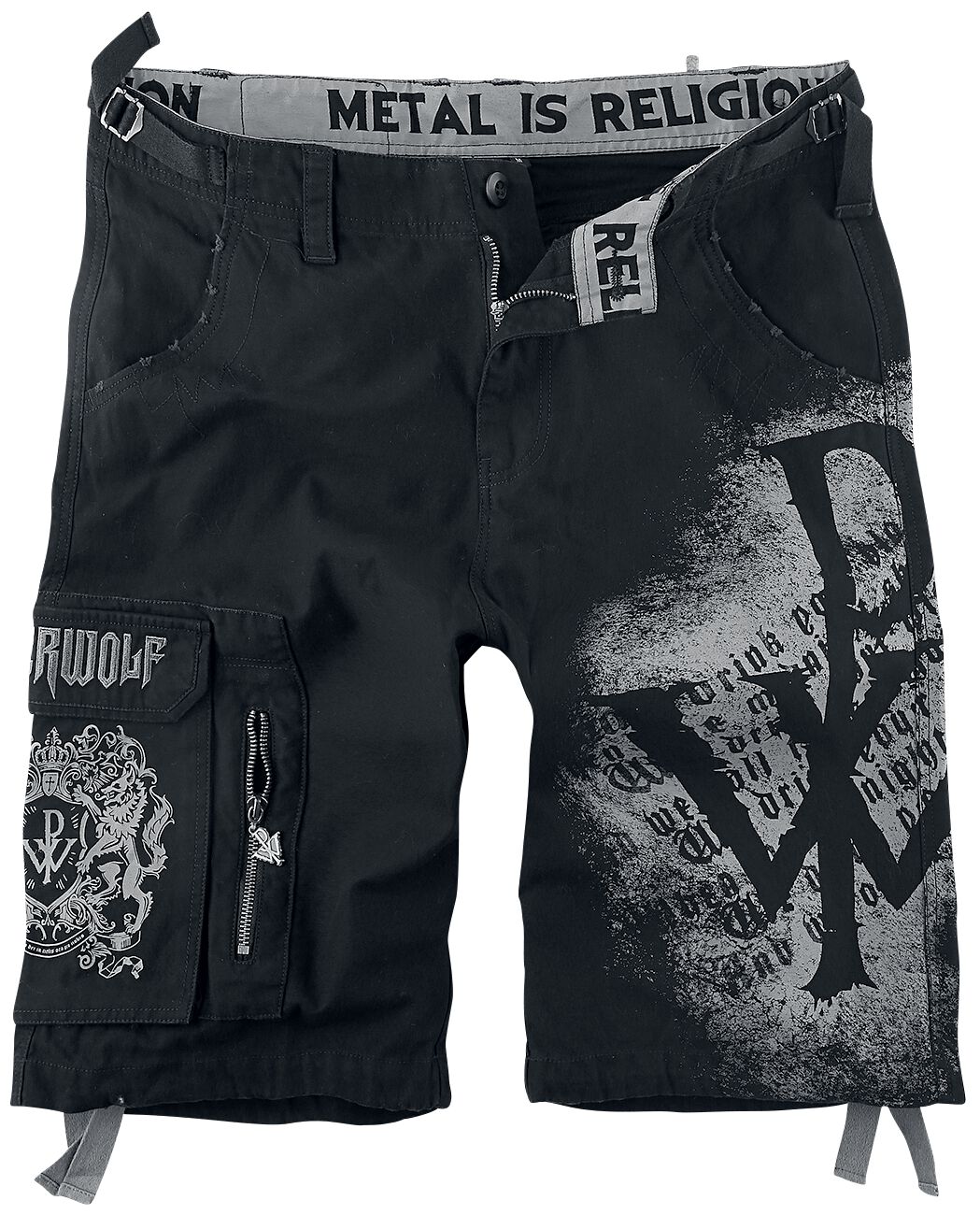 Powerwolf EMP Signature Collection Short schwarz grau in M von Powerwolf