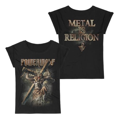 Powerwolf Interludium Frauen T-Shirt schwarz M 100% Baumwolle Band-Merch, Bands von Powerwolf