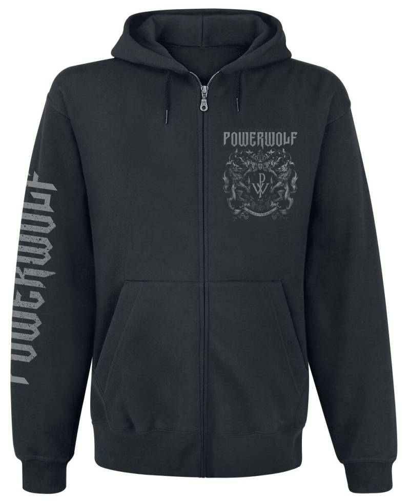 Powerwolf Kapuzenjacke - Crest - Metal Is Religion - S bis XXL - für Männer - Größe M - schwarz  - Lizenziertes Merchandise! von Powerwolf