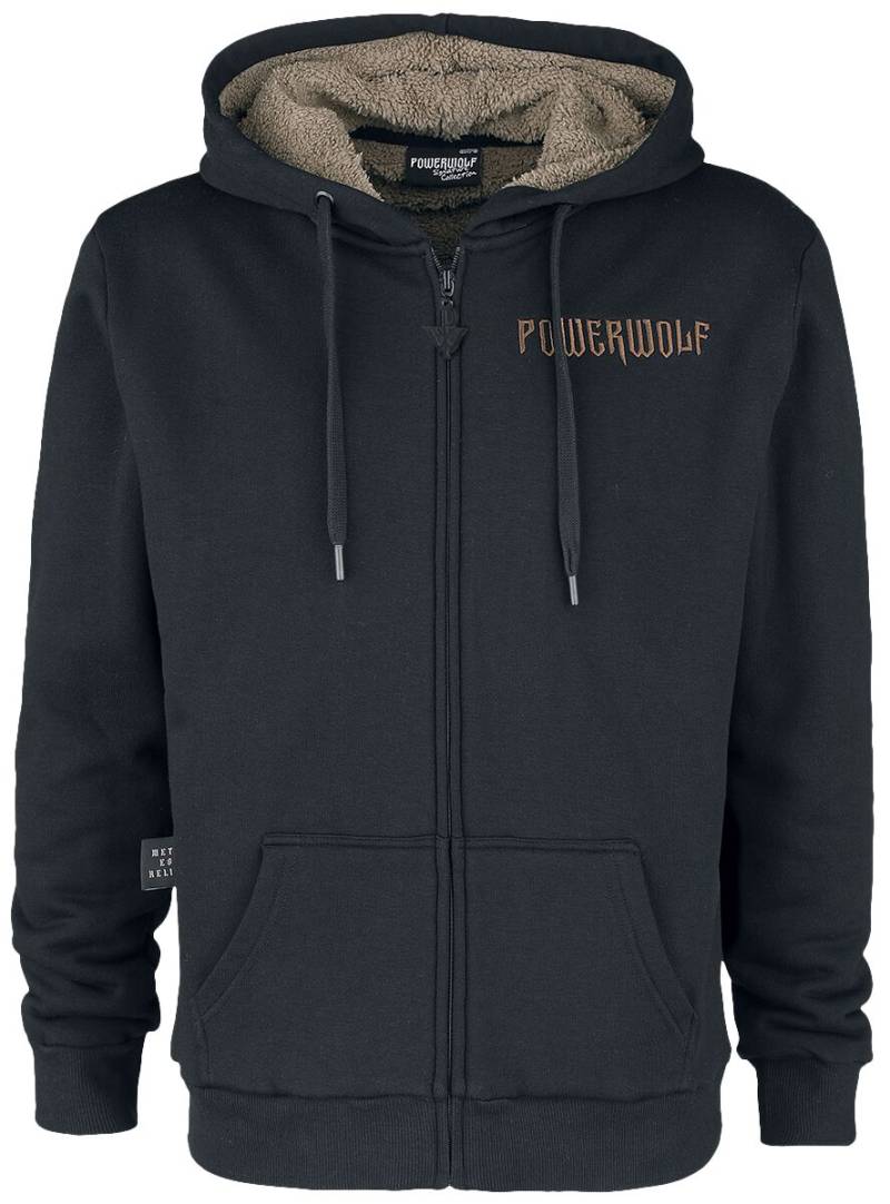 Powerwolf Kapuzenjacke - EMP Signature Collection - S bis 5XL - für Männer - Größe 4XL - schwarz  - EMP exklusives Merchandise! von Powerwolf