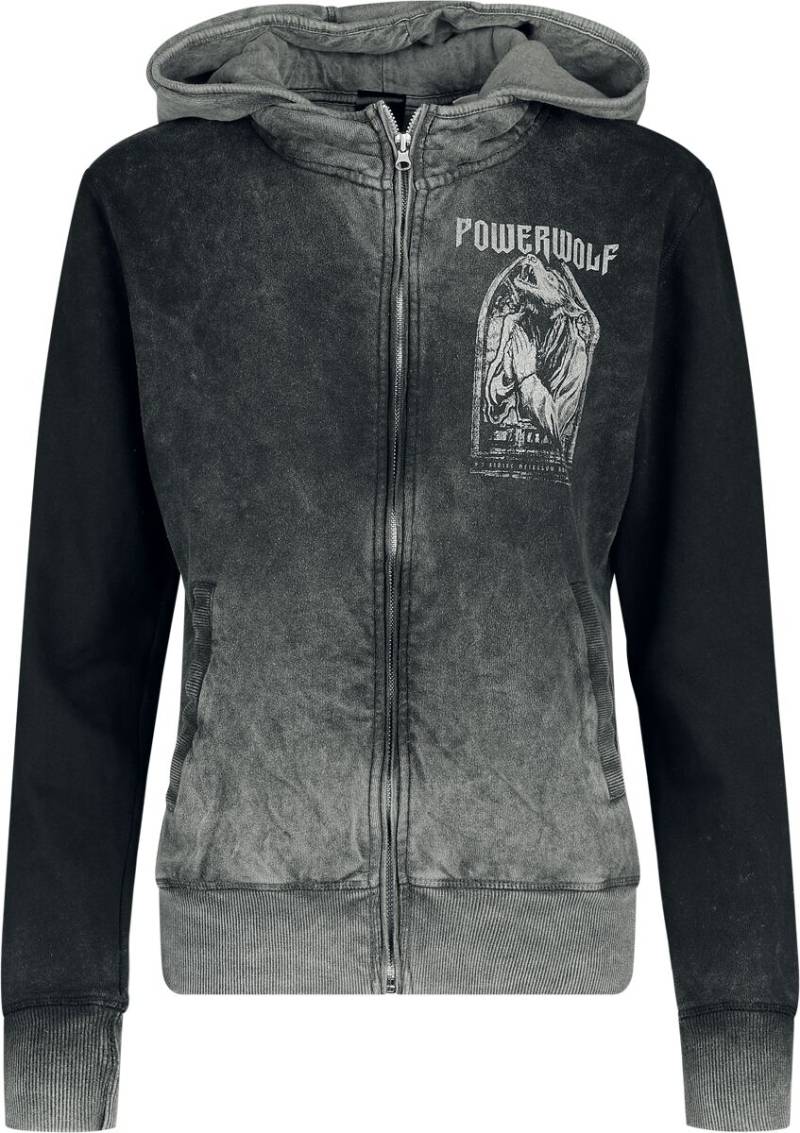 Powerwolf Kapuzenjacke - Lupus dei - S bis XXL - für Damen - Größe XL - grau  - EMP exklusives Merchandise! von Powerwolf